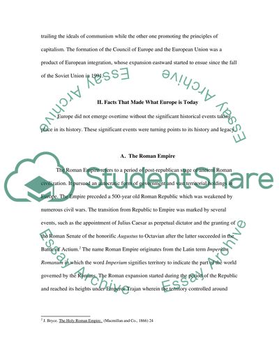 Europes Significant Events: Leading the Region towards What It Is Today