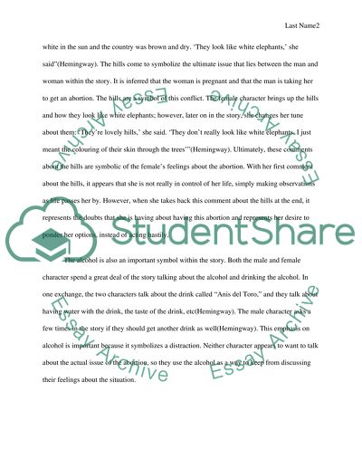 Hills Like White Elephants