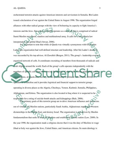 The History of Al-Qaeda Terrorist Group