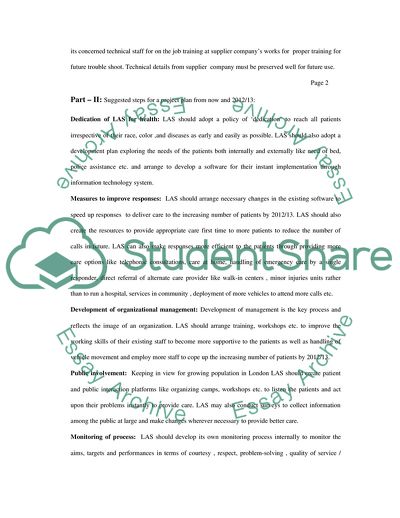Analysing London Ambulance Service (LAS)