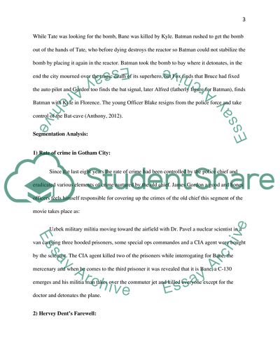 Segment Analysis of an Action Film