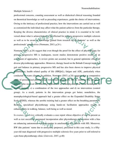 Multiple Sclerosis as an Inflammatory Disease of the Central Nervous System