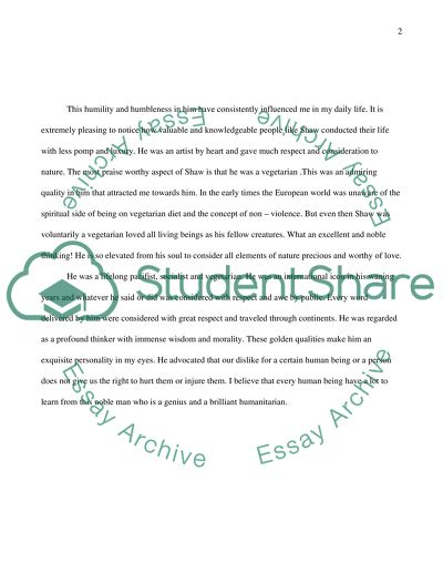 George bernard shaw essays