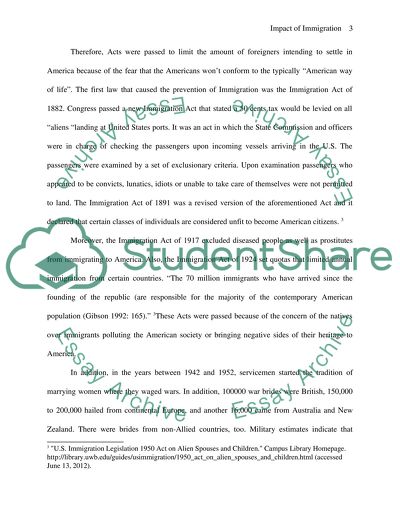 Impact of Immigration on American Society