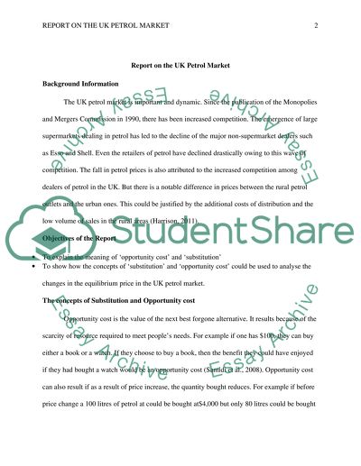 Report on the UK Petrol Market