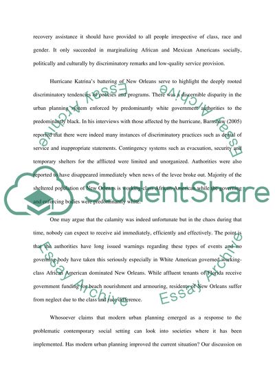 Modern Urban Planning