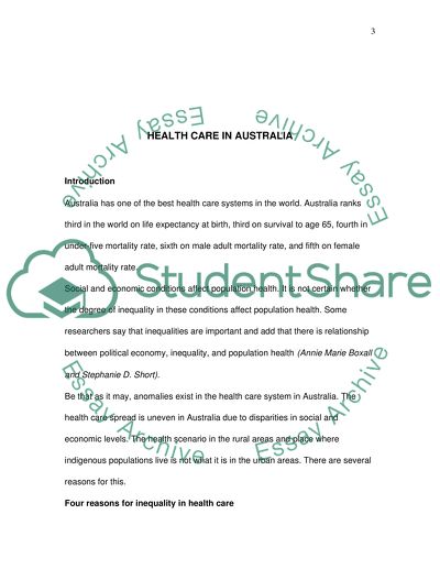 Health Care in Australia