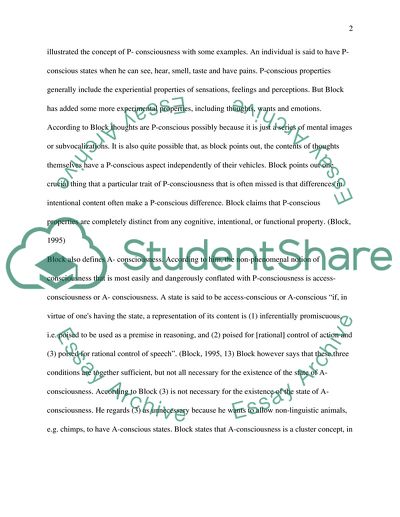 Philosophy: Body and Mind