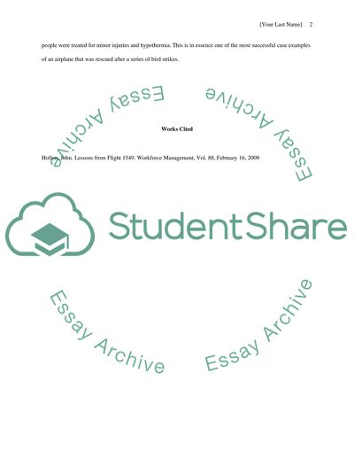 US Airways Flight 1549 Accident on the Hudson River