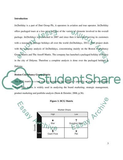 Market Share Analysis at Dart Group Plc and Jet2holiday