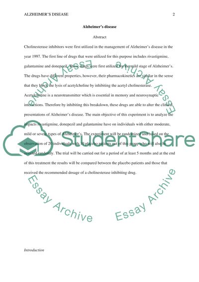 Alzheimers Brain Disorder