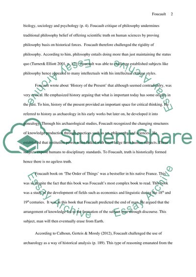 Foucaults Study of Psychology