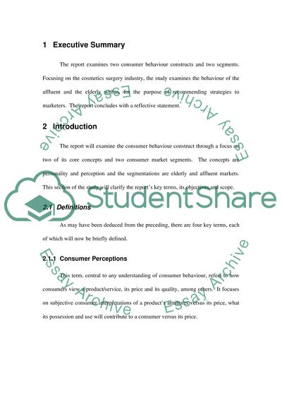 Consumption Patterns among the Young-Old and Old-Old