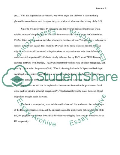 Inside the State: The Bracero Program, Immigration, and the I.N.S