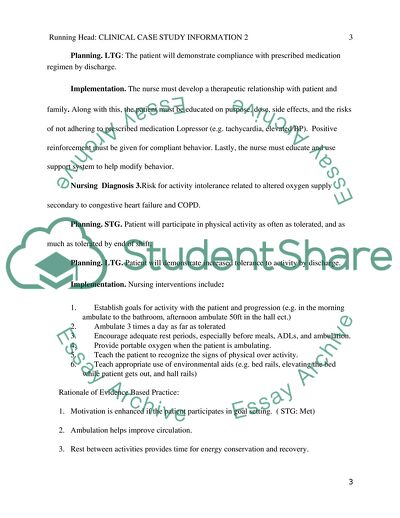 Nursing Diagnosis, Treatment Planning, and Implementation