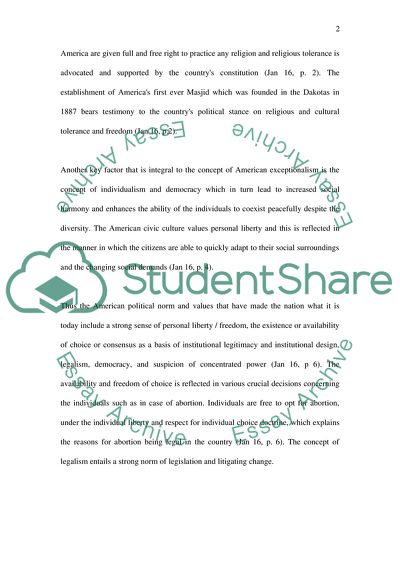 The American Political Culture History