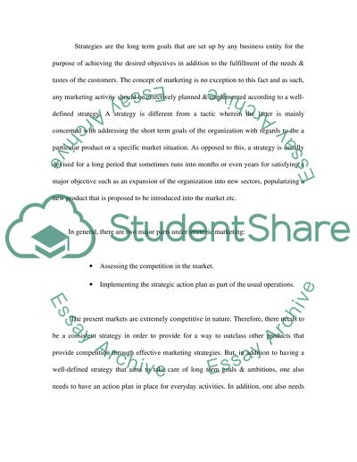 Competitor Analysis and Marketing Models at Tesco