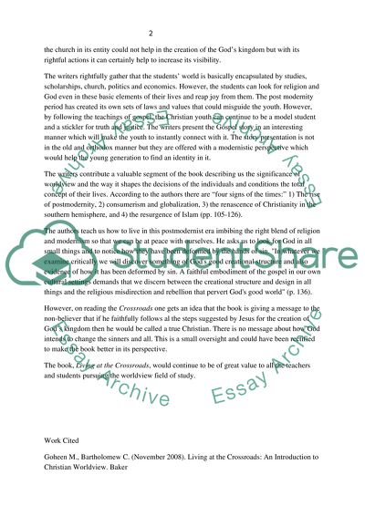 The Basic Theme of Living at the Crossroads