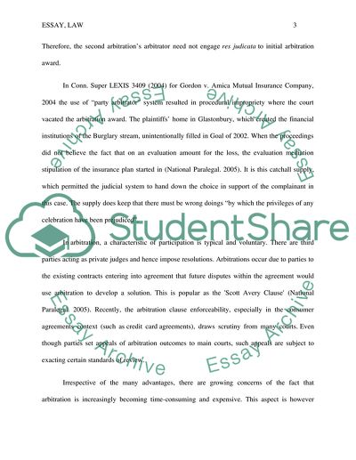 Arbitration: Alternative Dispute Resolution