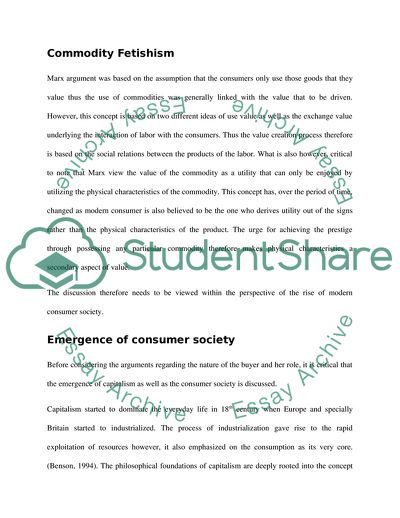 A Fundamental Philosophy of Capitalism Deeply Rooted in the Doctrine of Consumption