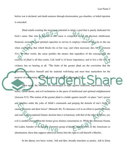 Social Justice in the Holy War