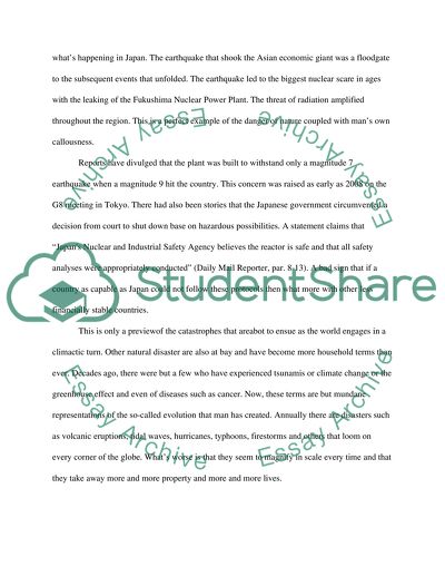 The World in which You Live