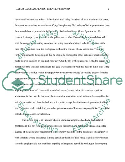 Labour Law and Labour Relations Board