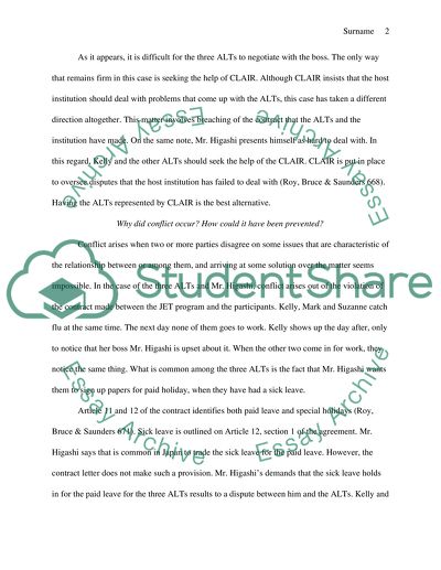 Anserw to the questions in the essey form to the case study sick leave