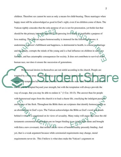 Homosexuality: Unnaturally Moral