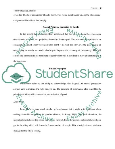 Theory of Justice Analysis