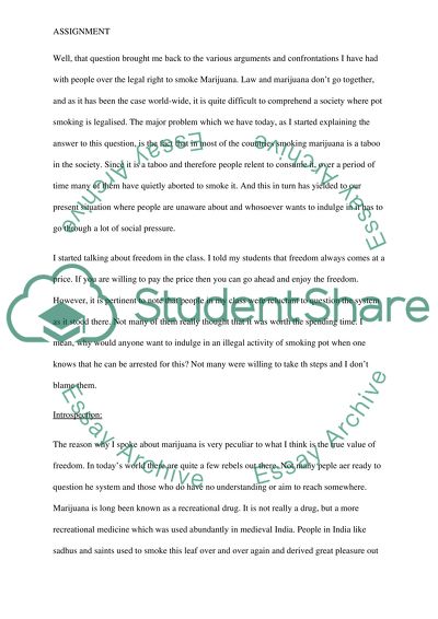 A Dialogue Over Marijuana And Its Characteristics