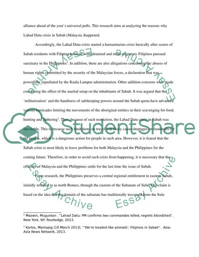 Why The Lahad Datu Crisis In Sabah (Malaysia) Happened