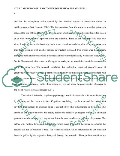 The Effect of Psilocybin on the Brain