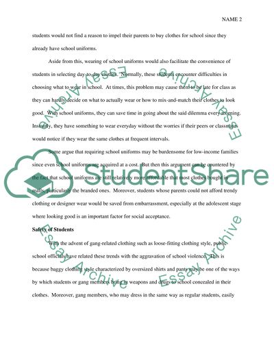 School Uniform Should Be Required in Public Schools