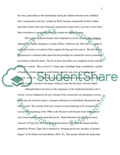 Peter Pan And Mary Poppins Affirming The Role Of The True Woman