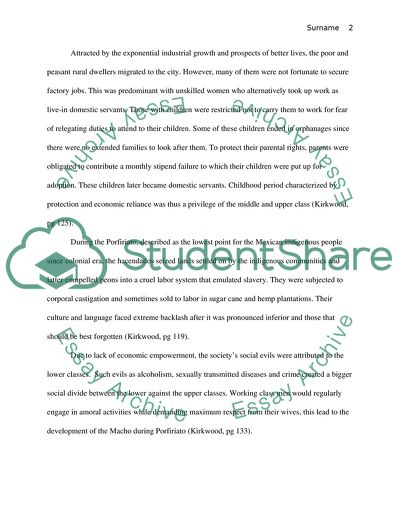 The impacts of the Porfiriato (1876-1911) on the Mexican lower classes