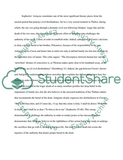 Sophocles Antigone, Dostoevskys Crime and Punishment and Kafkas The Trial