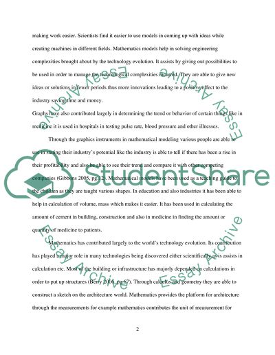 Importance of Mathematical Models in Worlds Technology Evolution