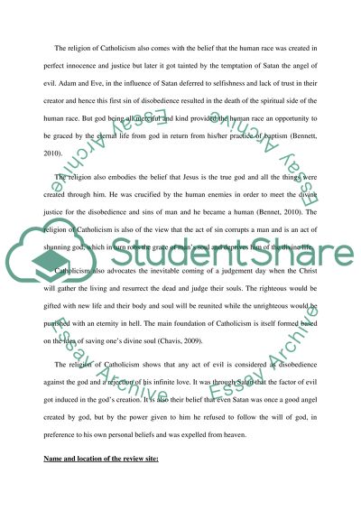 The Religion of Catholicism