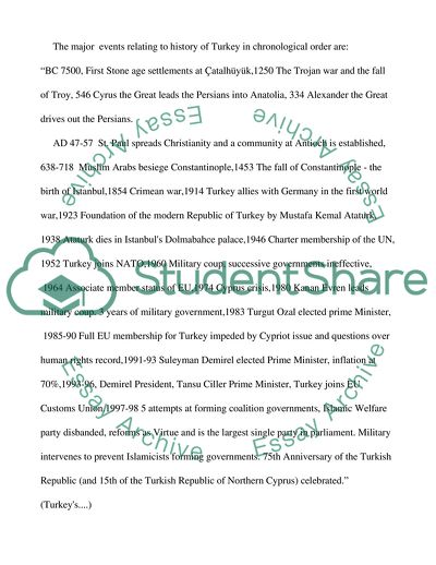 European Union Policy: Turkey