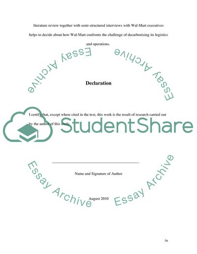 Wal-Mart Environmental Management Capabilities