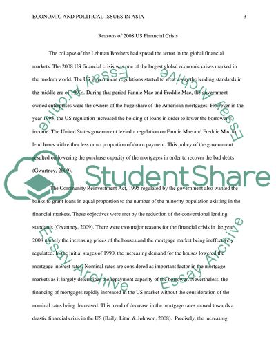 Economic and Political Issues in Asia