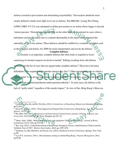 Defense Principles in Murder and Manslaughter Cases