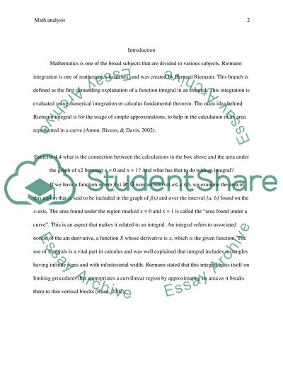Differentiation andRiemann Integration