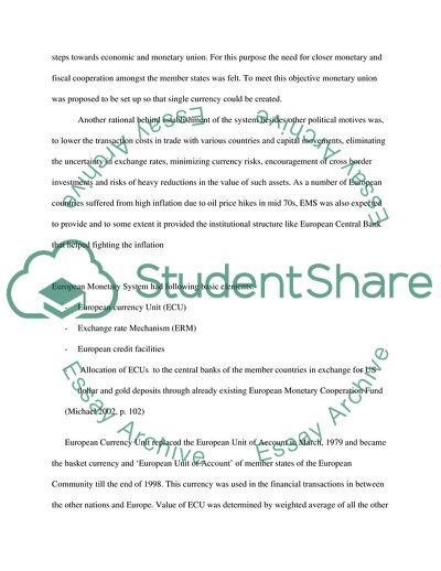 Principles of Macroeconomics: European Monetary System