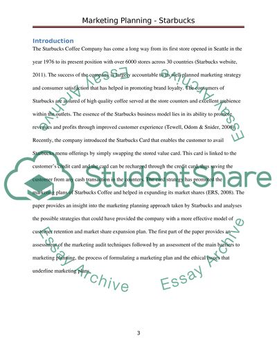 Barriers to Marketing Planning for Starbucks