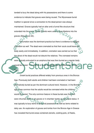 Development of Ancient Greek Burial Customs