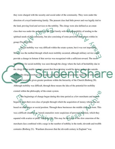 Modern Class Systems as They Evolved from Medieval Concepts of Class