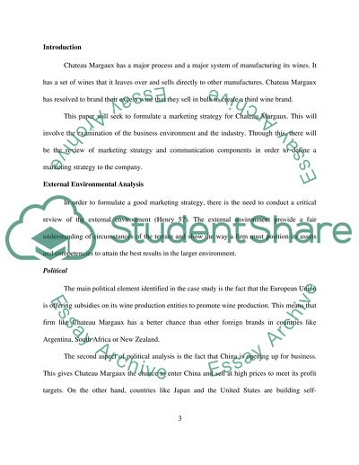 Chateau margaux:launching the third wine