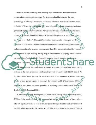 Role of State in Data Protection